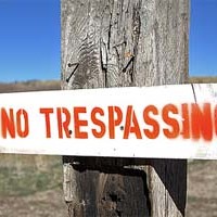 no trespassing