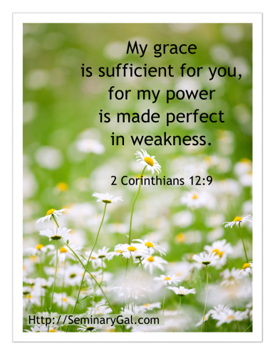 grace is sufficient
