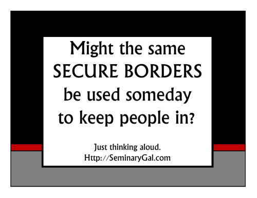 secure the borders