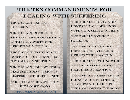 Sharpen Your Tools Ten Commandments for Suffering God's Way