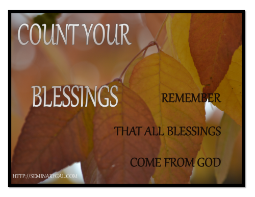 COUNT YOUR BLESSINGS