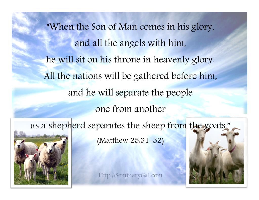 how does a shepherd separate sheep from goats