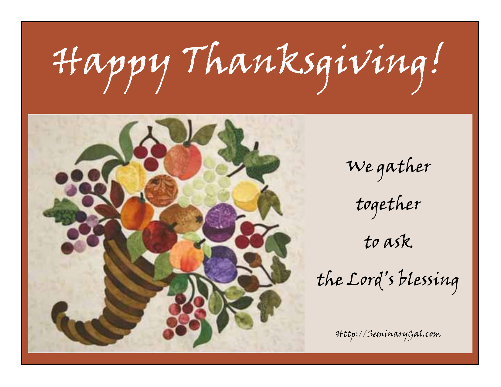 Happy Thanksgiving 2014 | Seminary Gal Happy Thanksgiving 2014 | Making ...