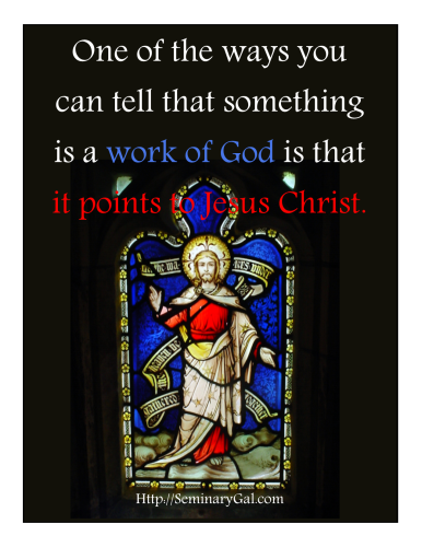 points to christ