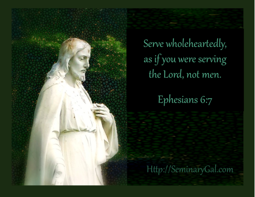 sphere of service--serving the Lord, not men