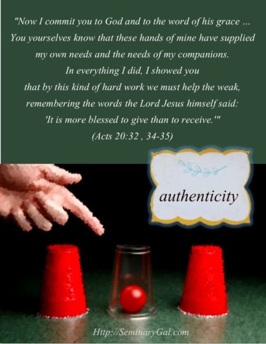 acts 20 transparency authenticity