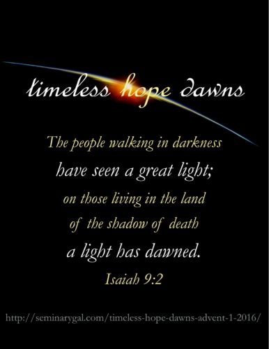 timeless hope dawns